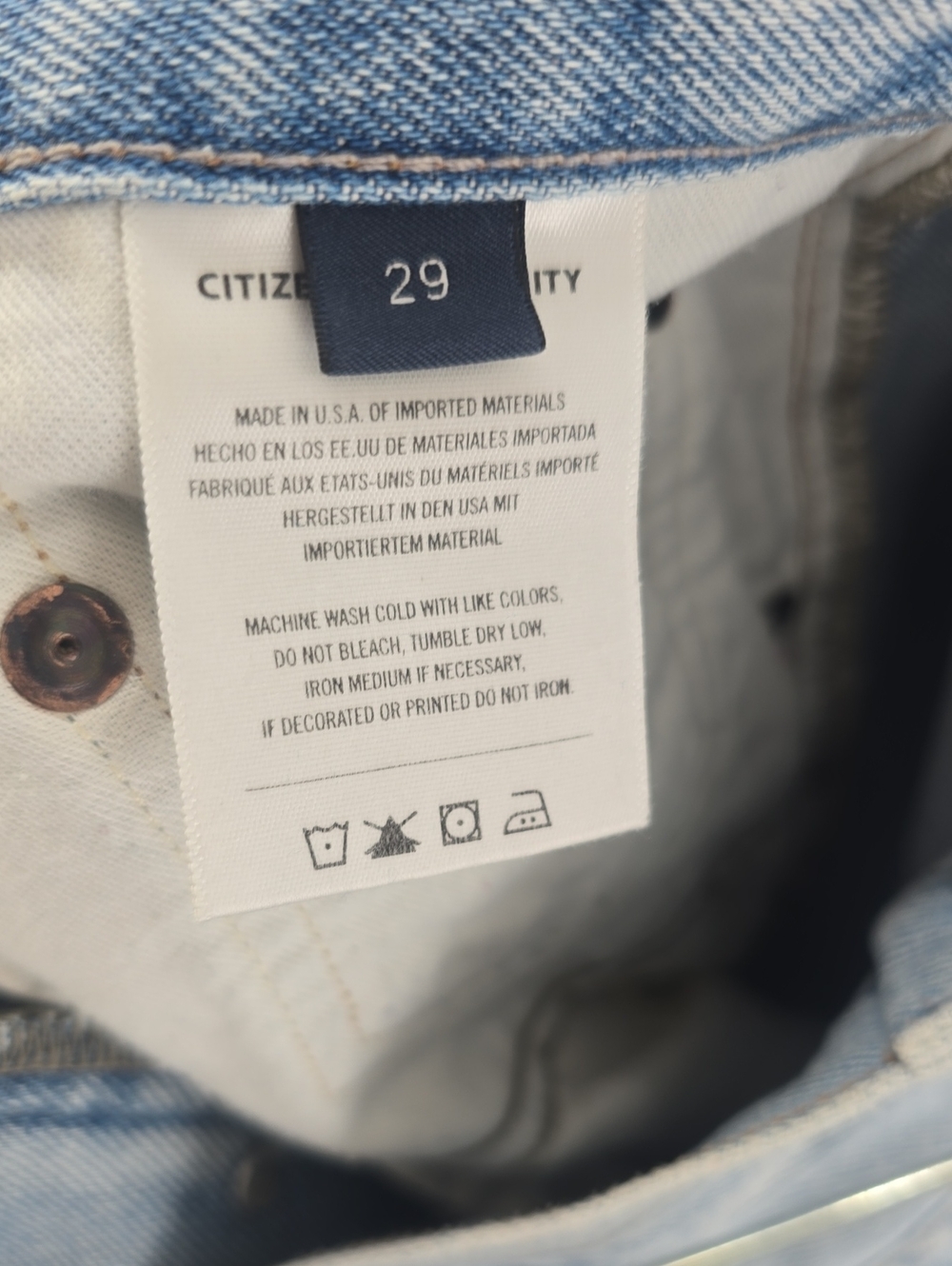 Citizens Of Humanity Light Blue High-Rise Barrel Cropped Jeans - Picture 14 of 16